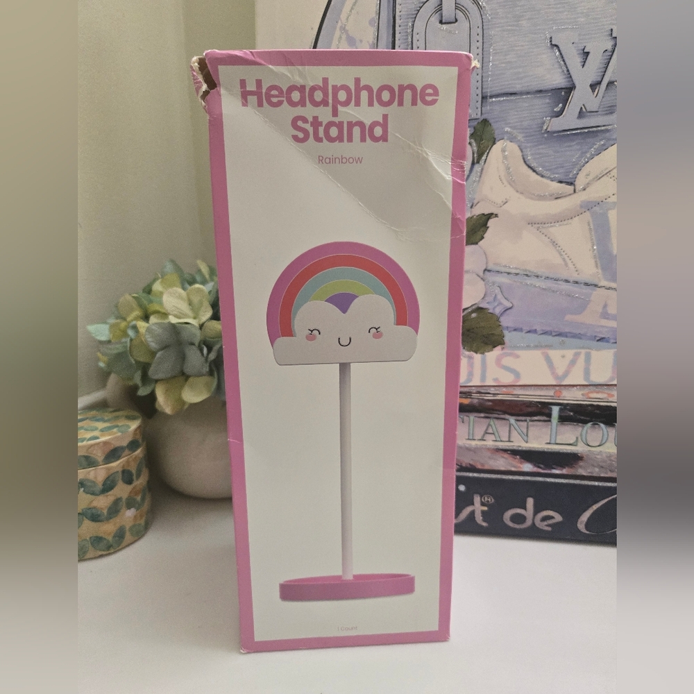 NIB Rainbow Headphone Stand